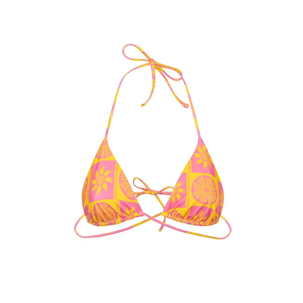 Seay / Triangolo Bikini Rosa Giallo Symbols Negozi Online