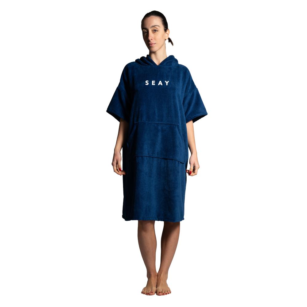Seay / After Session Poncho Blu Presa