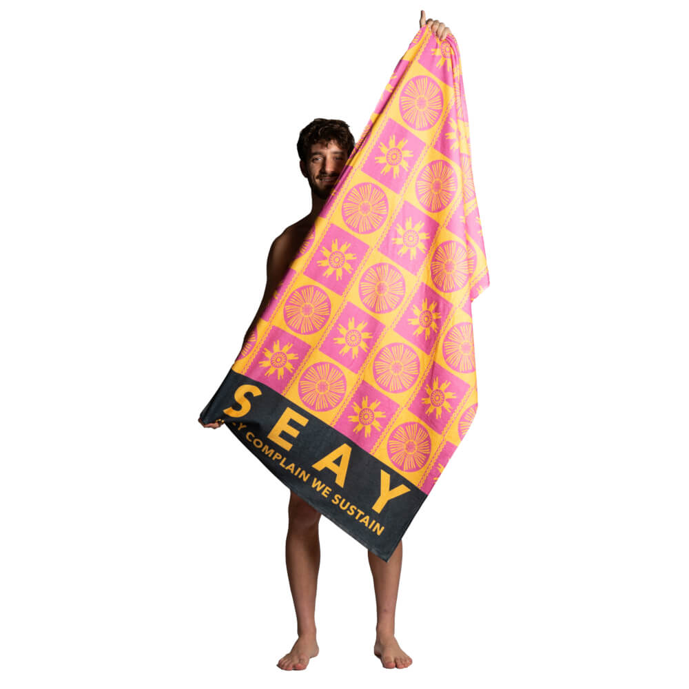 Seay / Telo Mare Rosa Giallo Symbols Offerta