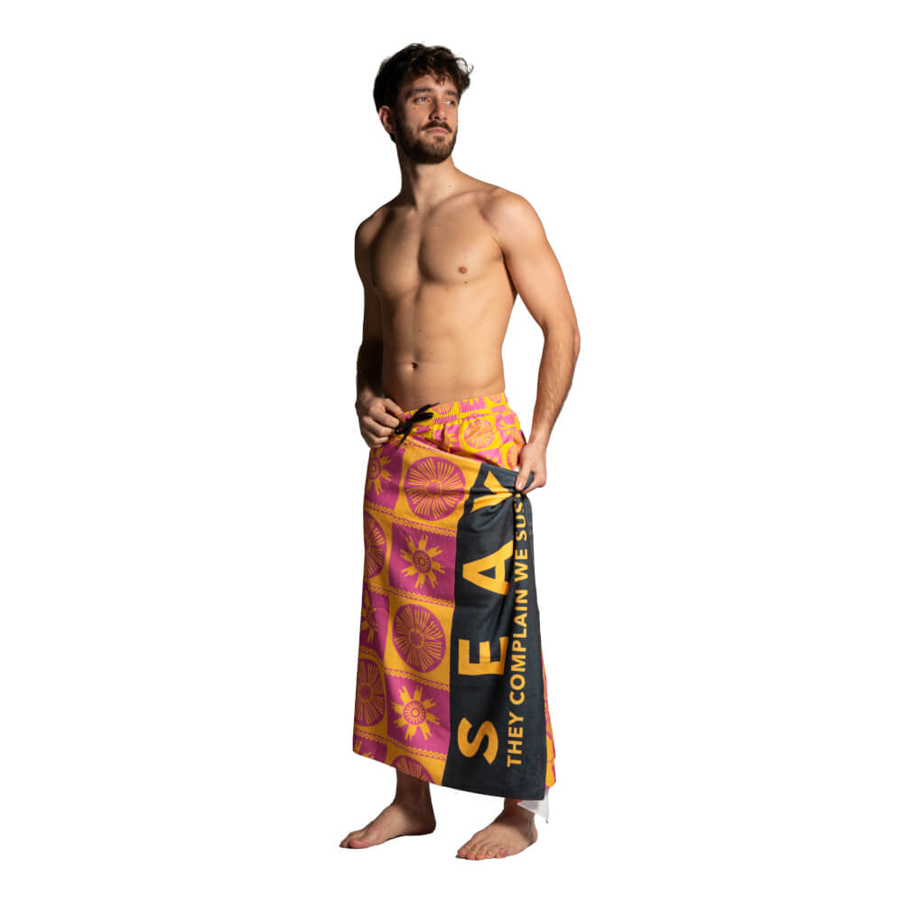 Seay / Telo Mare Rosa Giallo Symbols Offerta