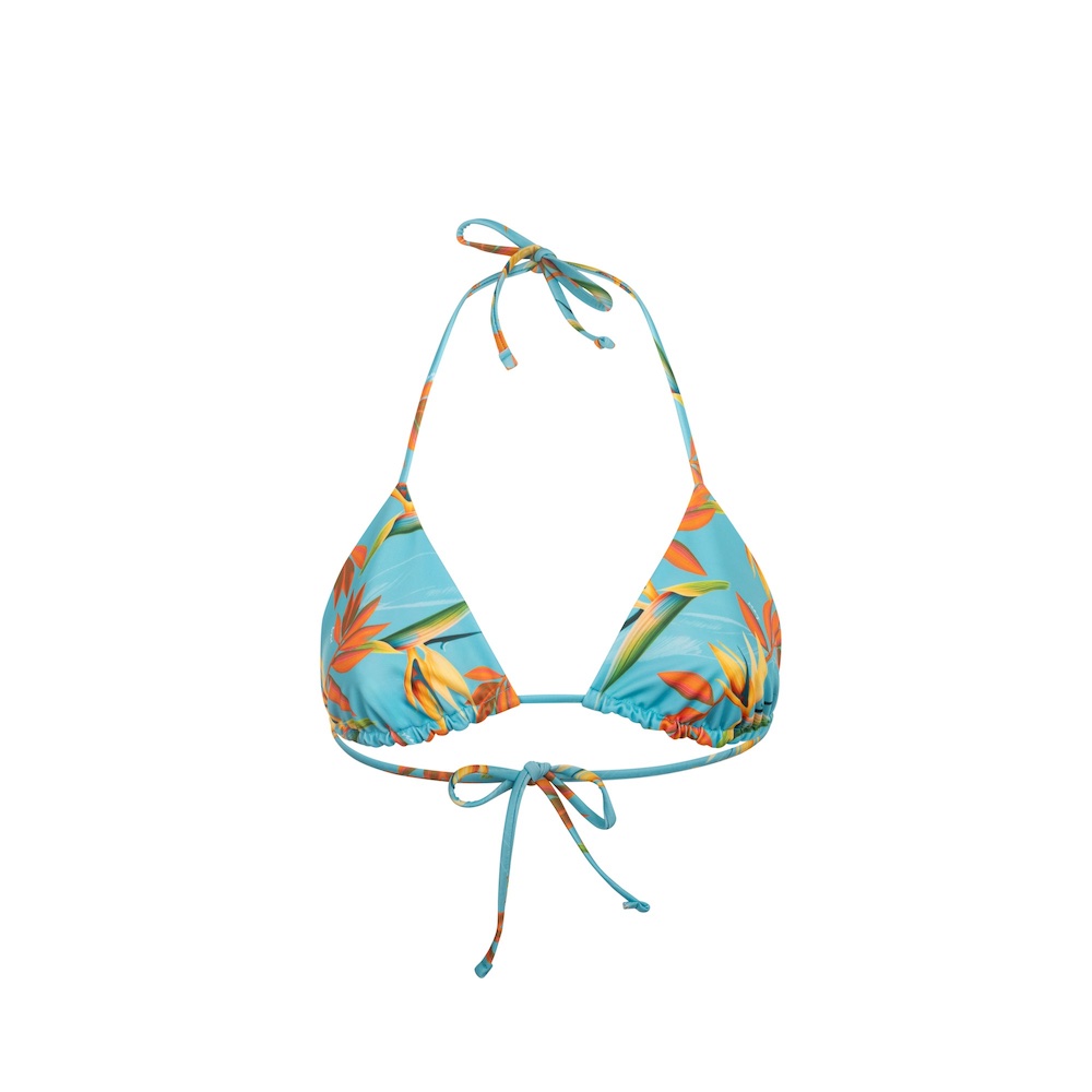 Seay / Triangolo Bikini Reversibile Azzurro Verde Bird of Paradise Saldi