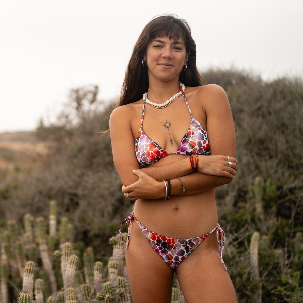 Seay / Triangolo Bikini Reversibile Nero Zebra & Giraffa Offerte