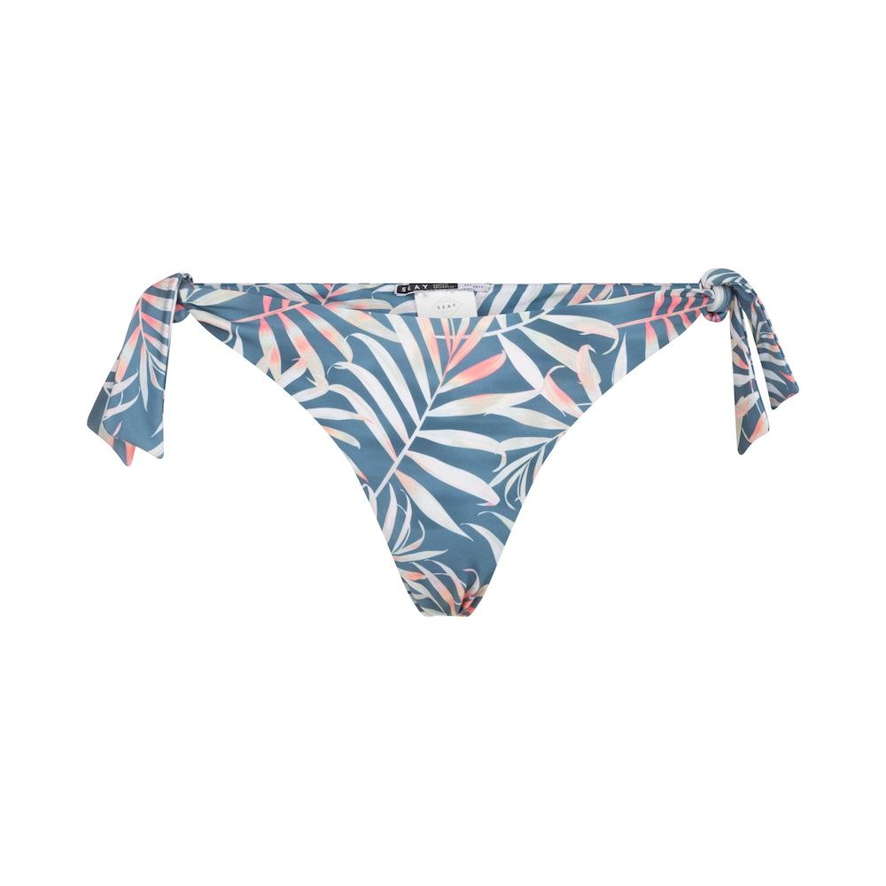 Seay / Slip Bikini con Laccetti Blu Bamboo Nuova