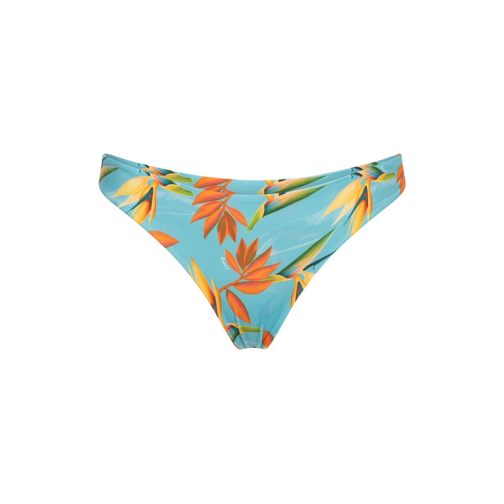 Seay / Slip Bikini Reversibile Azzurro Verde Bird of Paradise Super sconto