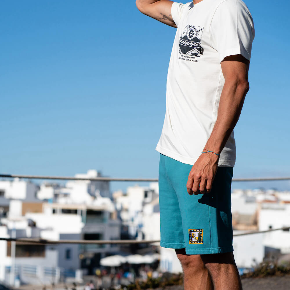 Seay / Pantalone in Felpa Corto Verde Smeraldo Iokepa Acquista Ora