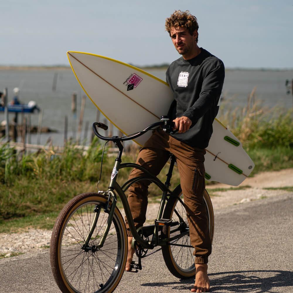 Seay / Pantalone Lungo Cargo Marrone Byron Affare Del Giorno