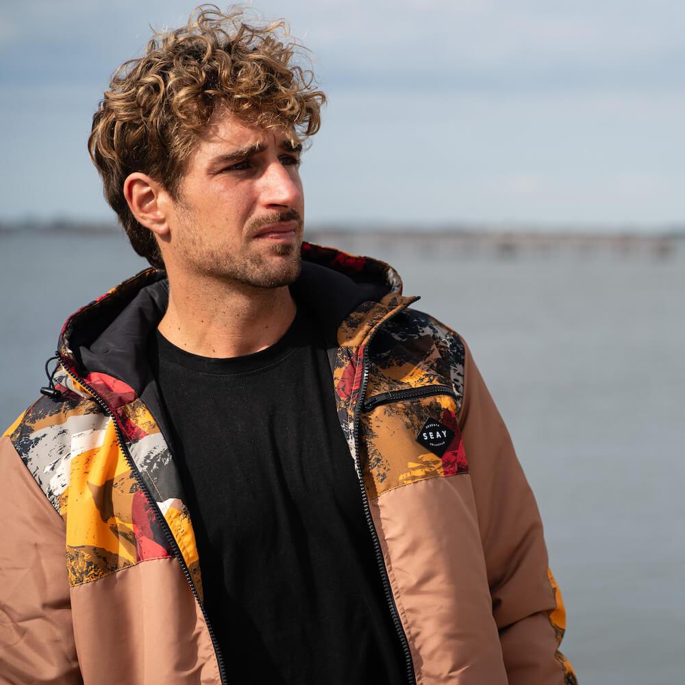 Seay / Giacca Imbottita Marrone Snapper Saldi