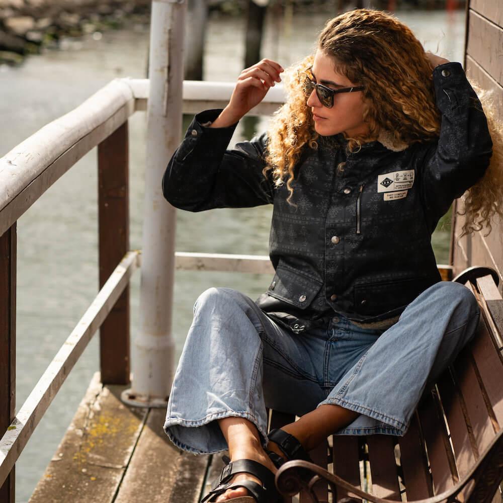 Seay / Giacca Denim Orsetto Nera Laguna Hotsell