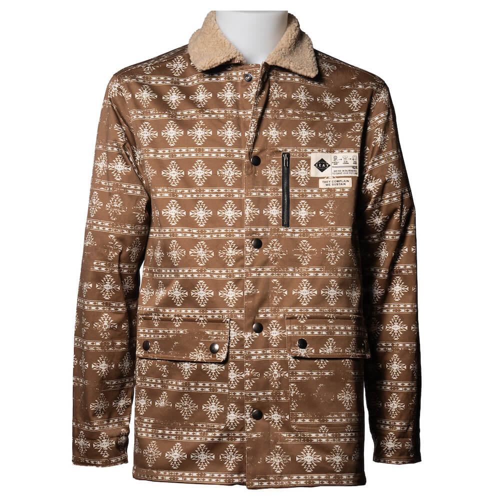 Seay / Giacca Denim Orsetto Marrone Laguna Vendita Calda