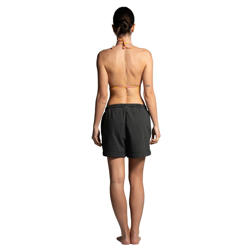 Seay / Pantalone Corto in Felpa Nero Symbols Offerta