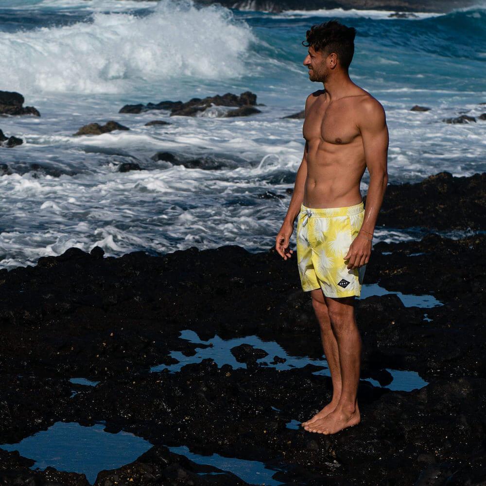 Seay / Swim Boxer Medio Giallo Soffioni Economico