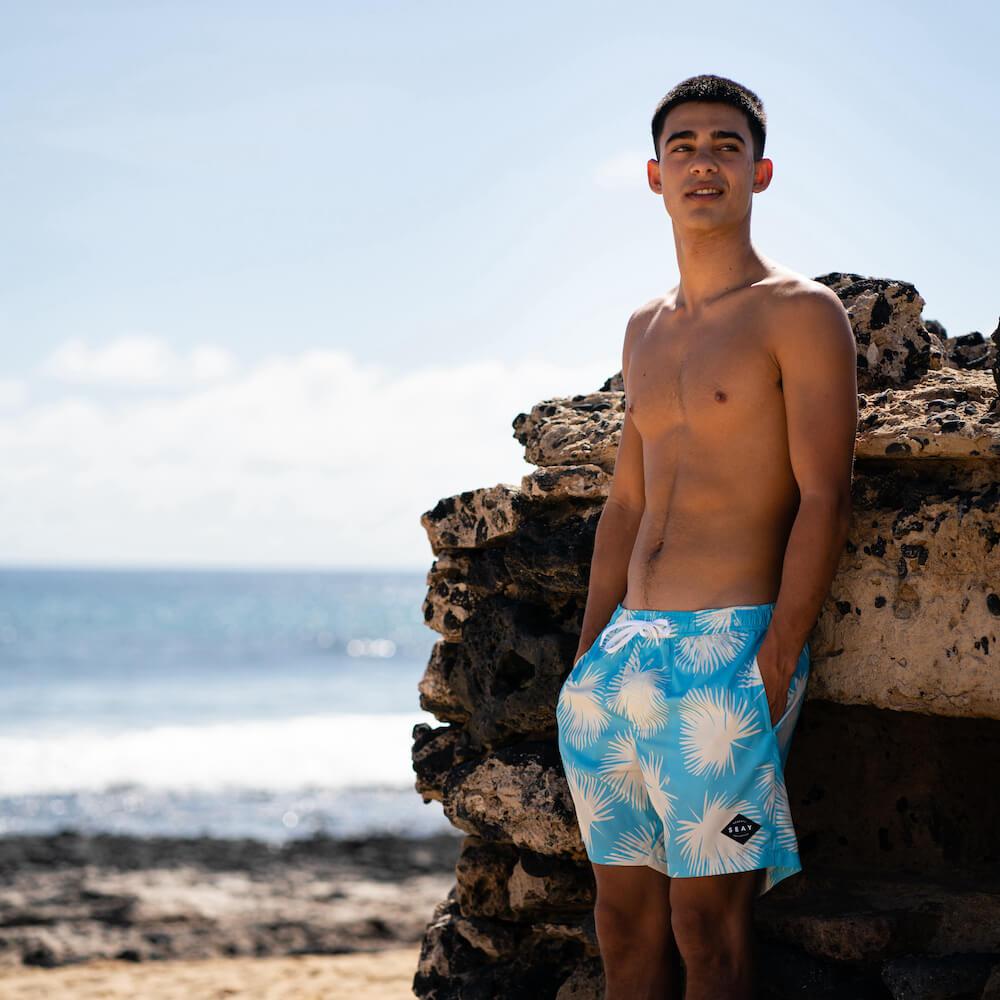 Seay / Swim Boxer Medio Azzurro Soffioni Outlet