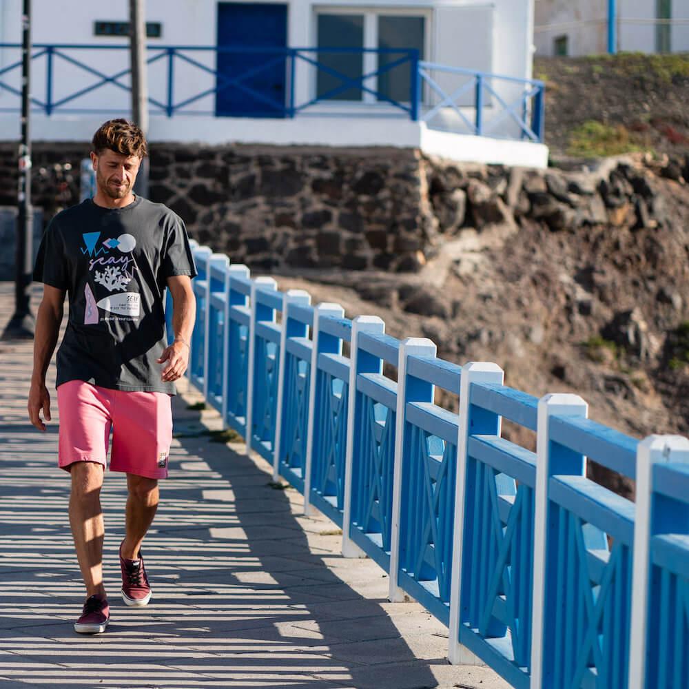 Seay / T-Shirt Nera Ikaika Nuova