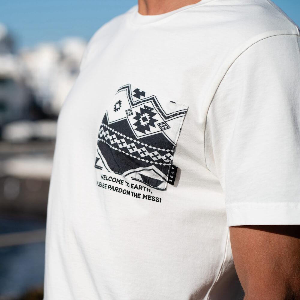 Seay / T-Shirt Bianco Naturale Kaleo Unisex Italia