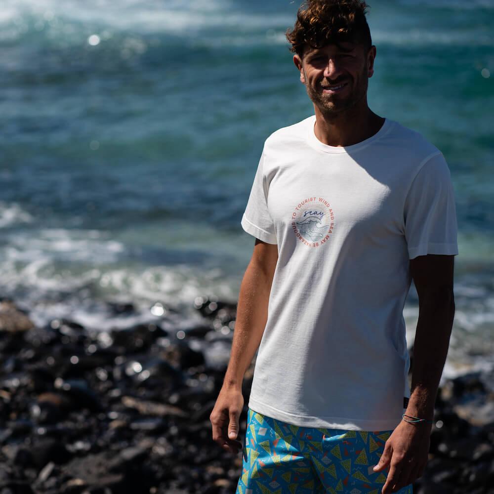 Seay / T-Shirt Bianco Naturale Kaleo In Linea