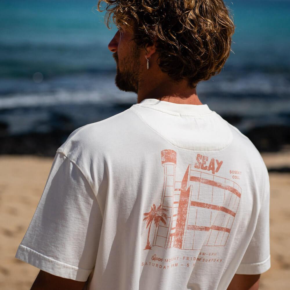 Seay / T-Shirt Bianco Naturale Ikaika Nuovo