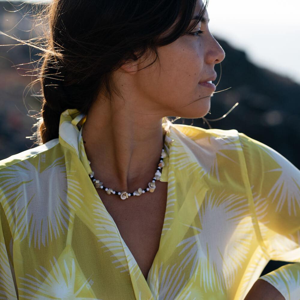 Seay / Maxi Camicia Gialla Soffioni Spedizione Gratuita