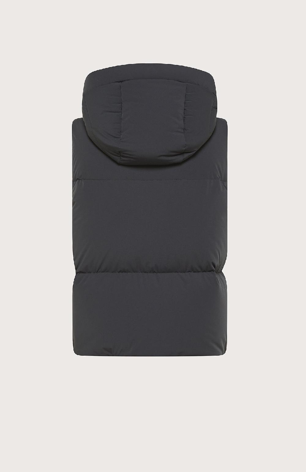 Seventy Gilet imbottito a collo alto con cappuccio - Col. Nero In Saldo