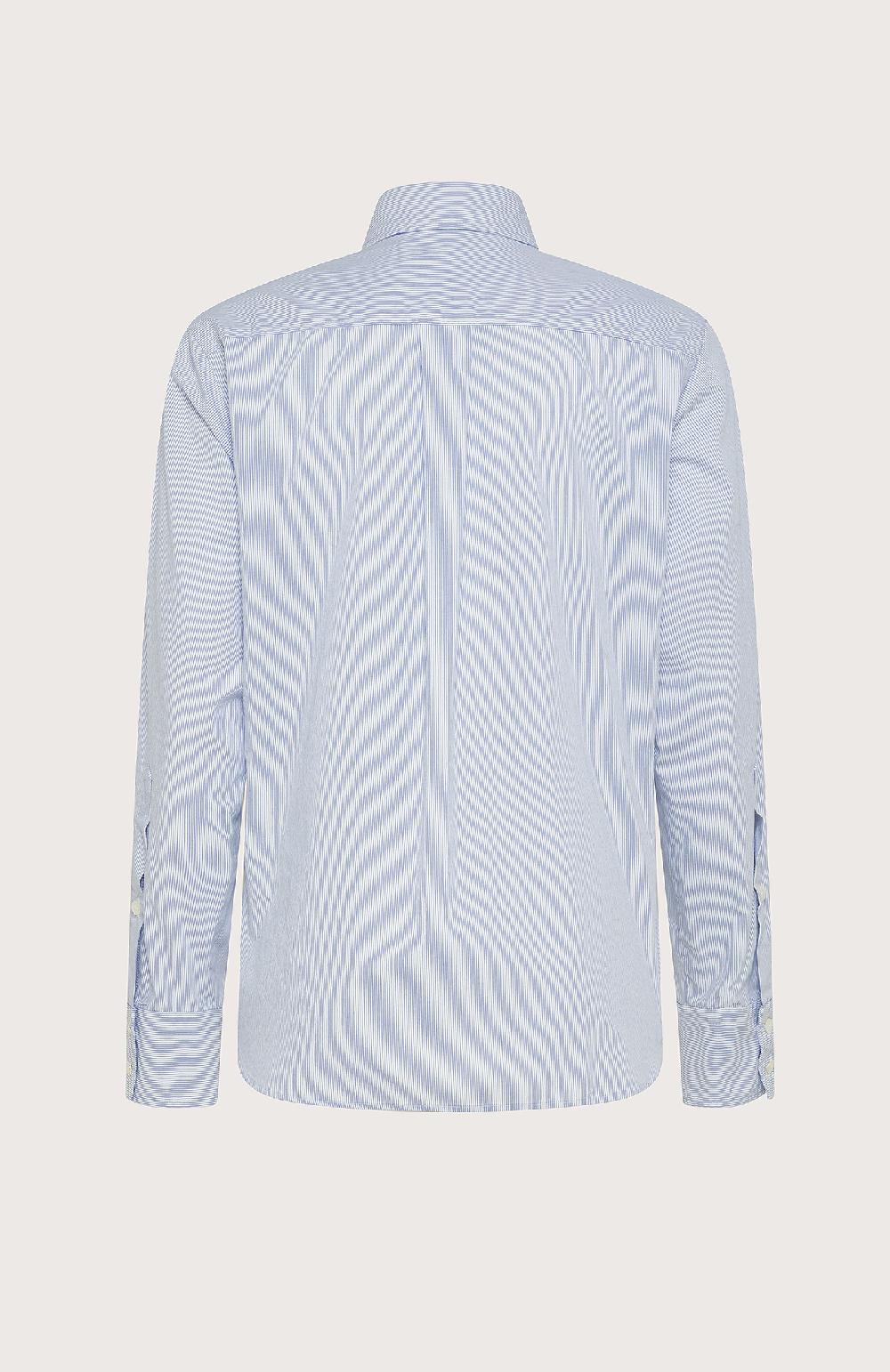 Seventy Camicia taglio corto a righe - Col. Blu Promozione