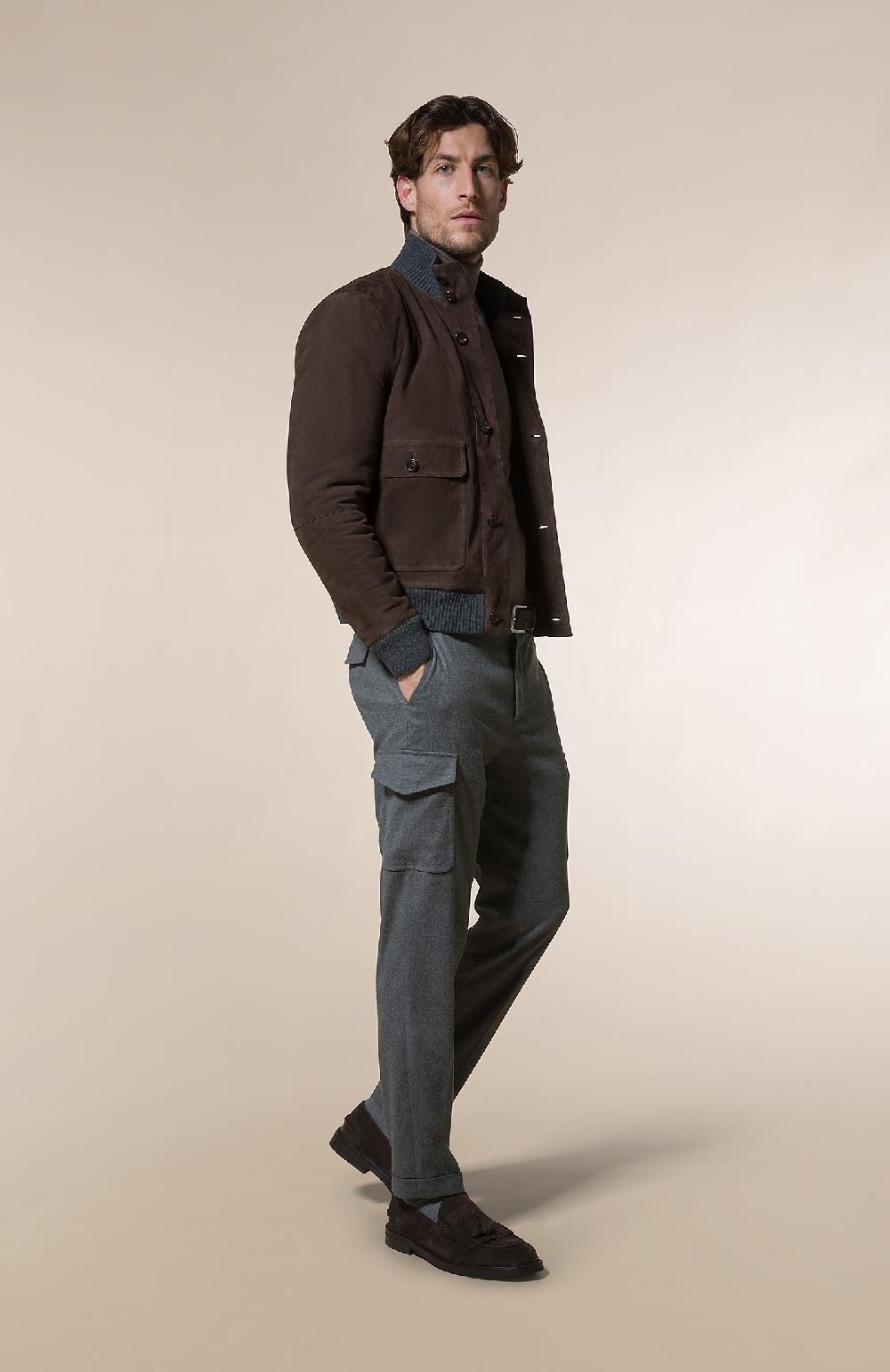 Seventy Giubbino in pelle scamosciata - Col. Marrone Negozi Online