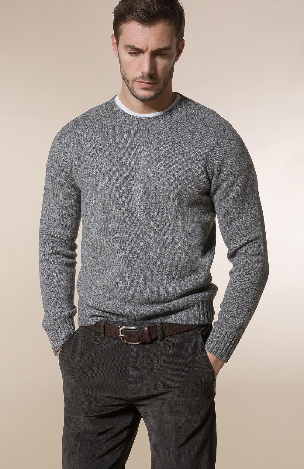 Seventy Pantalone chino in diagonale slegato stretch - Col. Marrone Consegna Veloce