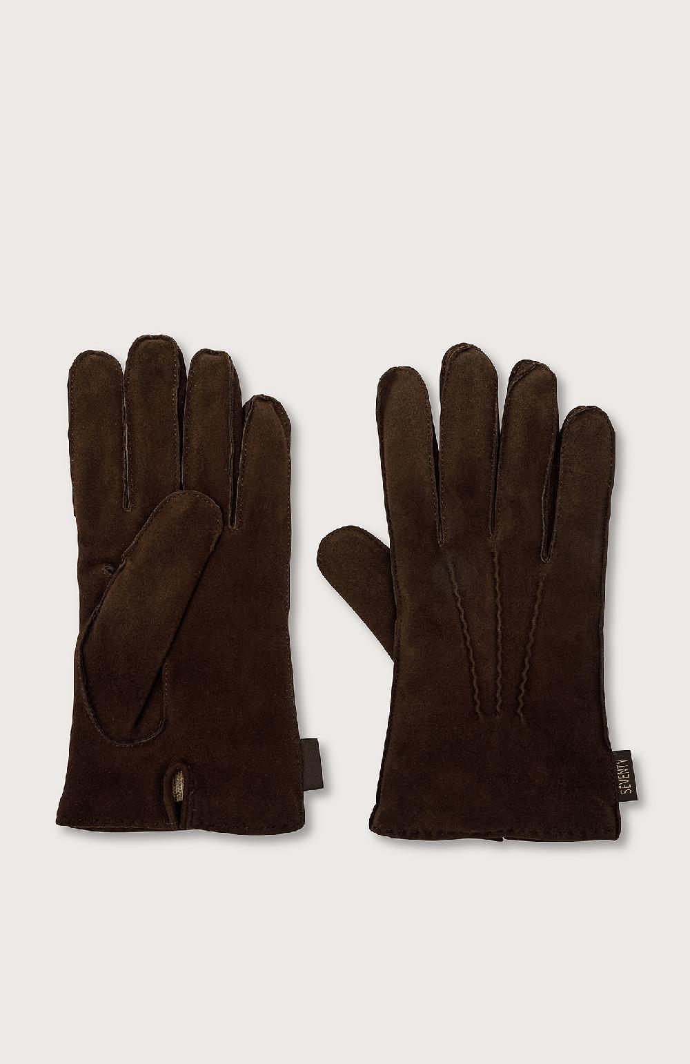 Seventy Guanti in camoscio - Col. Marrone Promozione Limitata