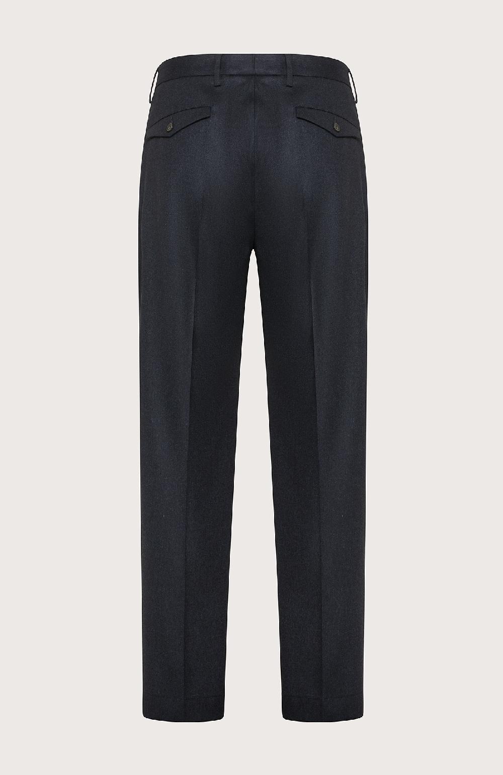 Seventy Pantalone chino realizzato in flanella mono-stretch - Col. Blu Prezzo Ridotto