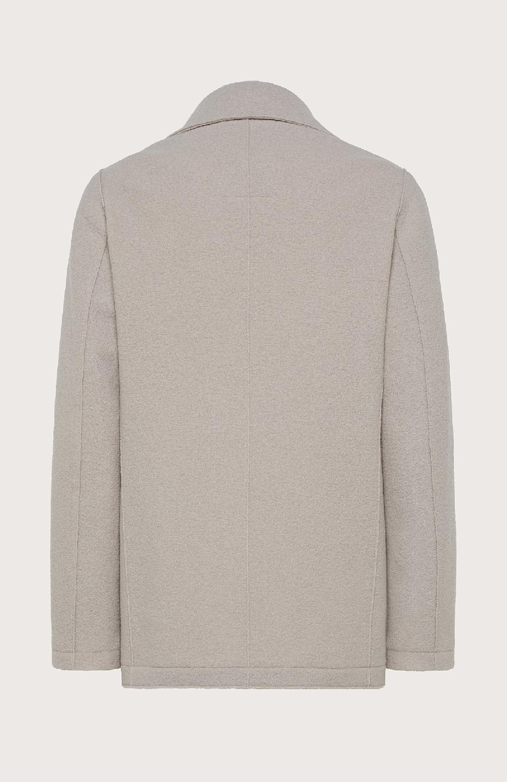 Seventy Cappotto corto doppiopetto in lana cotta pesante - Col. Neutro Sottocosto