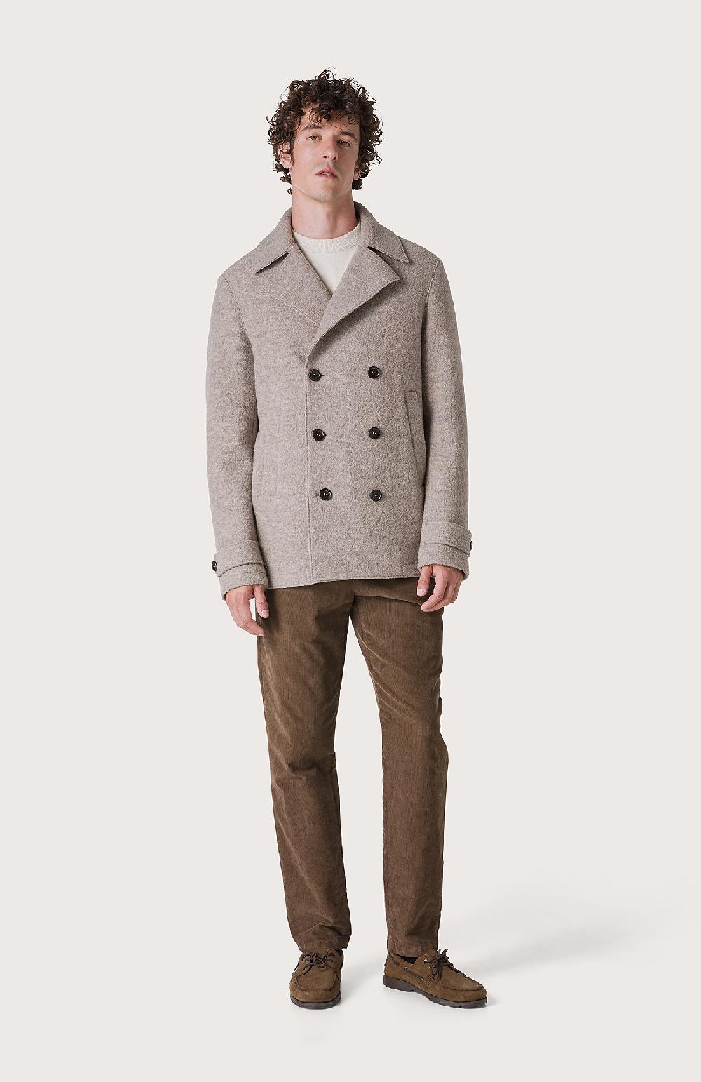 Seventy Cappotto semifoderato con alamari - Col. Marrone Sconto