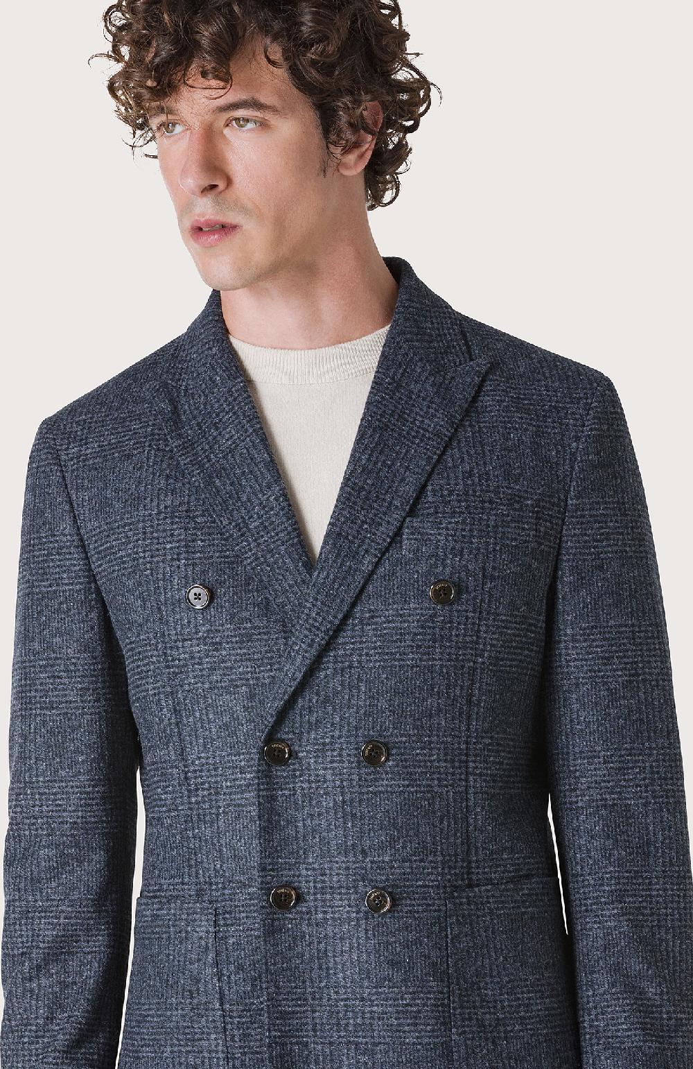 Seventy Giacca doppiopetto in galles - Col. Blu Offerte