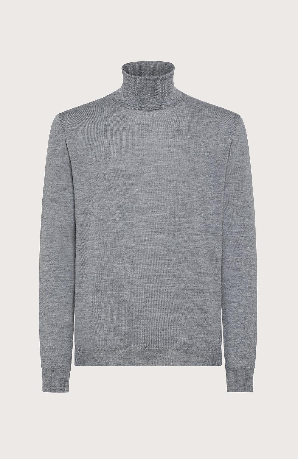 Seventy maglia dolcevita in rasato - Col. Grigio Vendita Calda