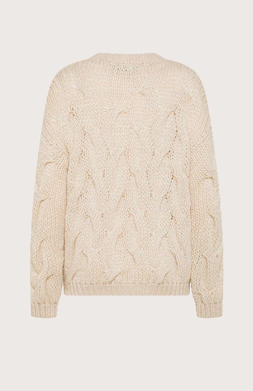 Seventy Maglione girocollo over a trecce - Col. Neutro Negozi Online