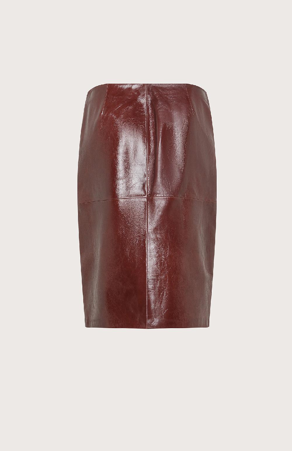 Seventy Gonna tubino in pelle effetto vintage - Col. Marrone Convenienza