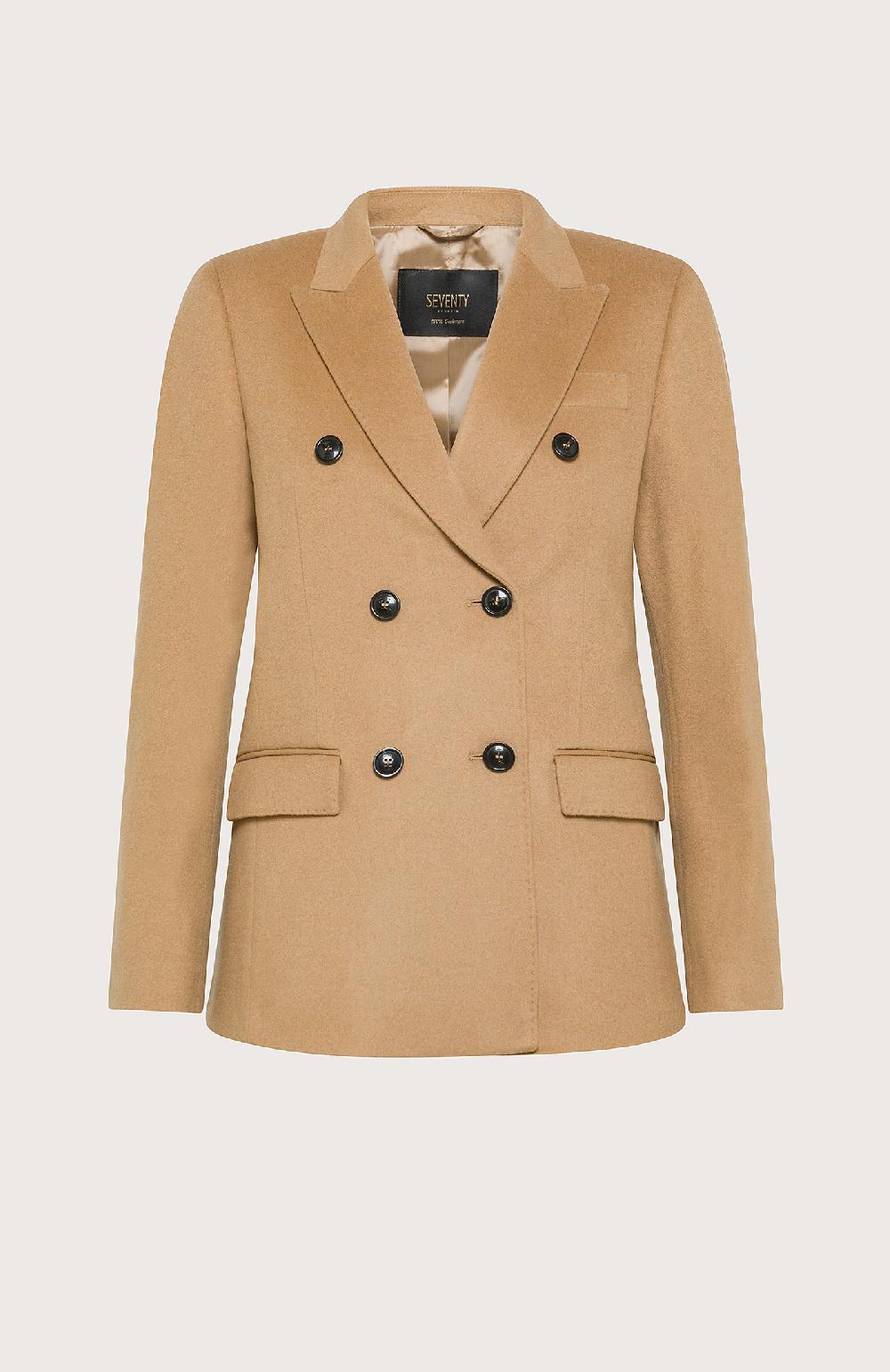 Seventy Giacca doppiopetto in 100% cashmere - Col. Neutro Online