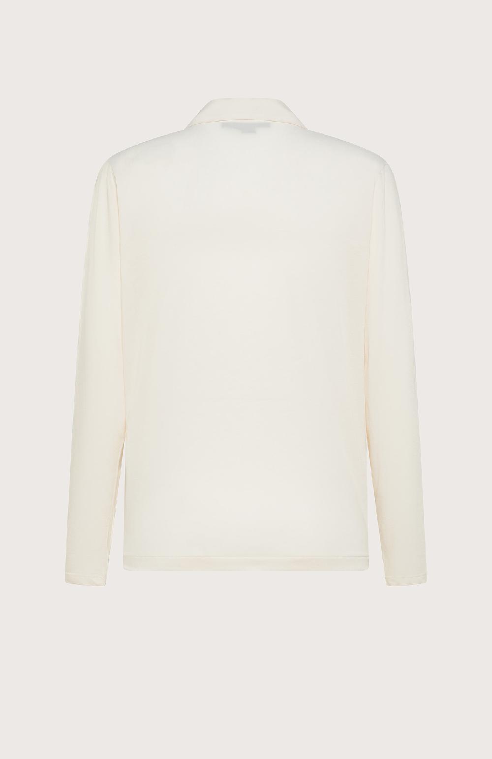 Seventy Blusa incrociata bimateriale - Col. Neutro Outlet