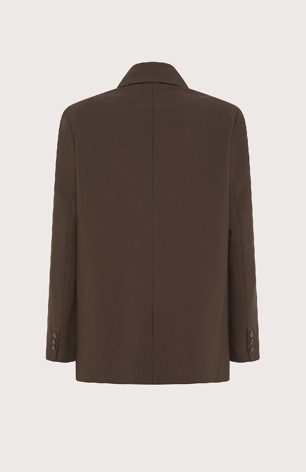 Seventy Giacca doppiopetto in poly stretch - Col. Marrone Saldi Di Fabbrica