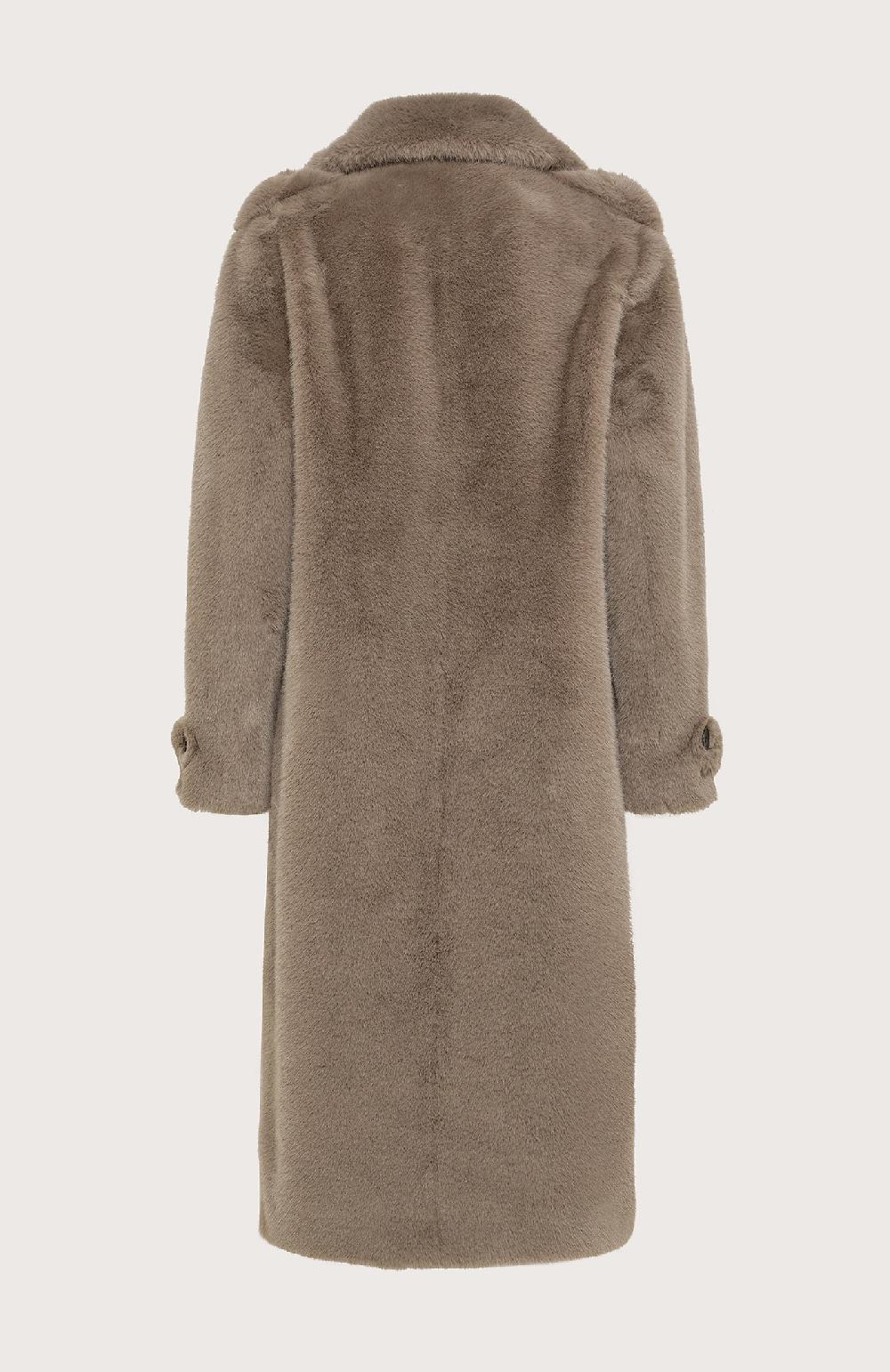 Seventy Cappotto in ecopelliccia - Col. Grigio In Saldo