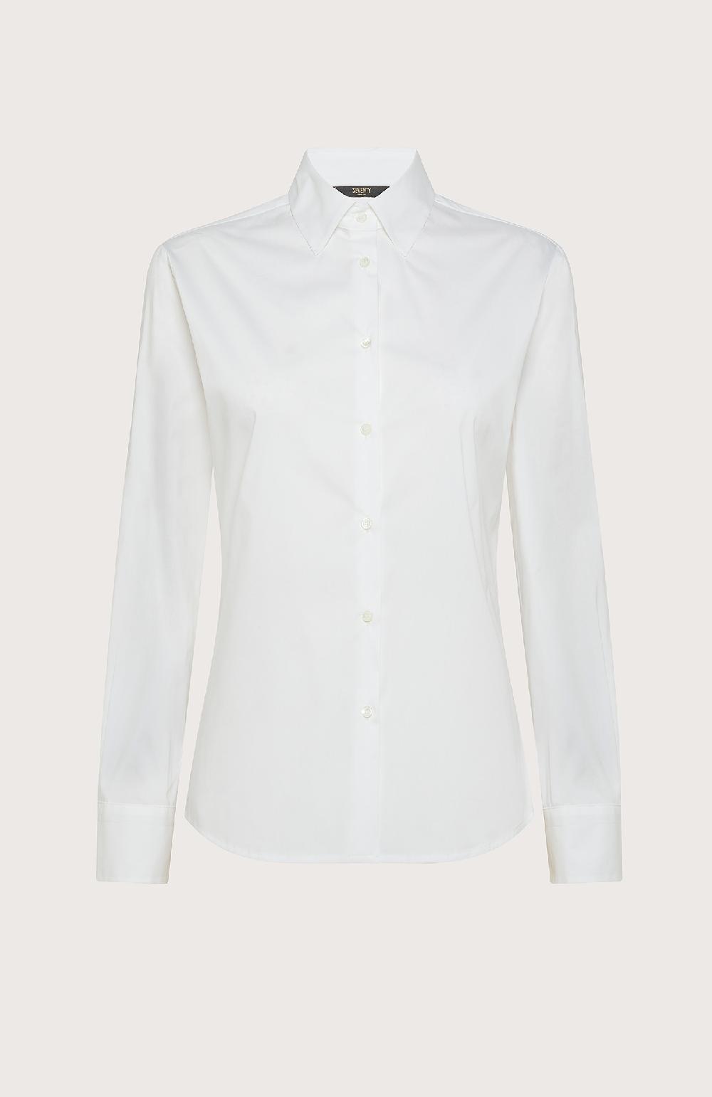 Seventy Camicia regular fit in cotone stretch - Col. Neutro 2025