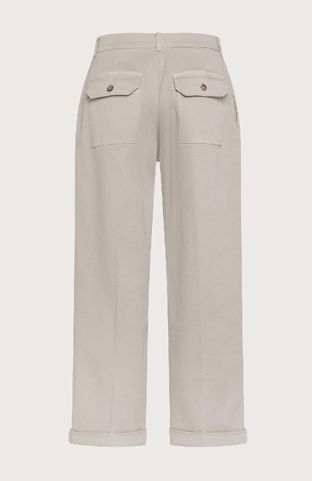 Seventy Pantalone dritto lungo la caviglia con risvoltino al fondo - Col. Grigio In Linea