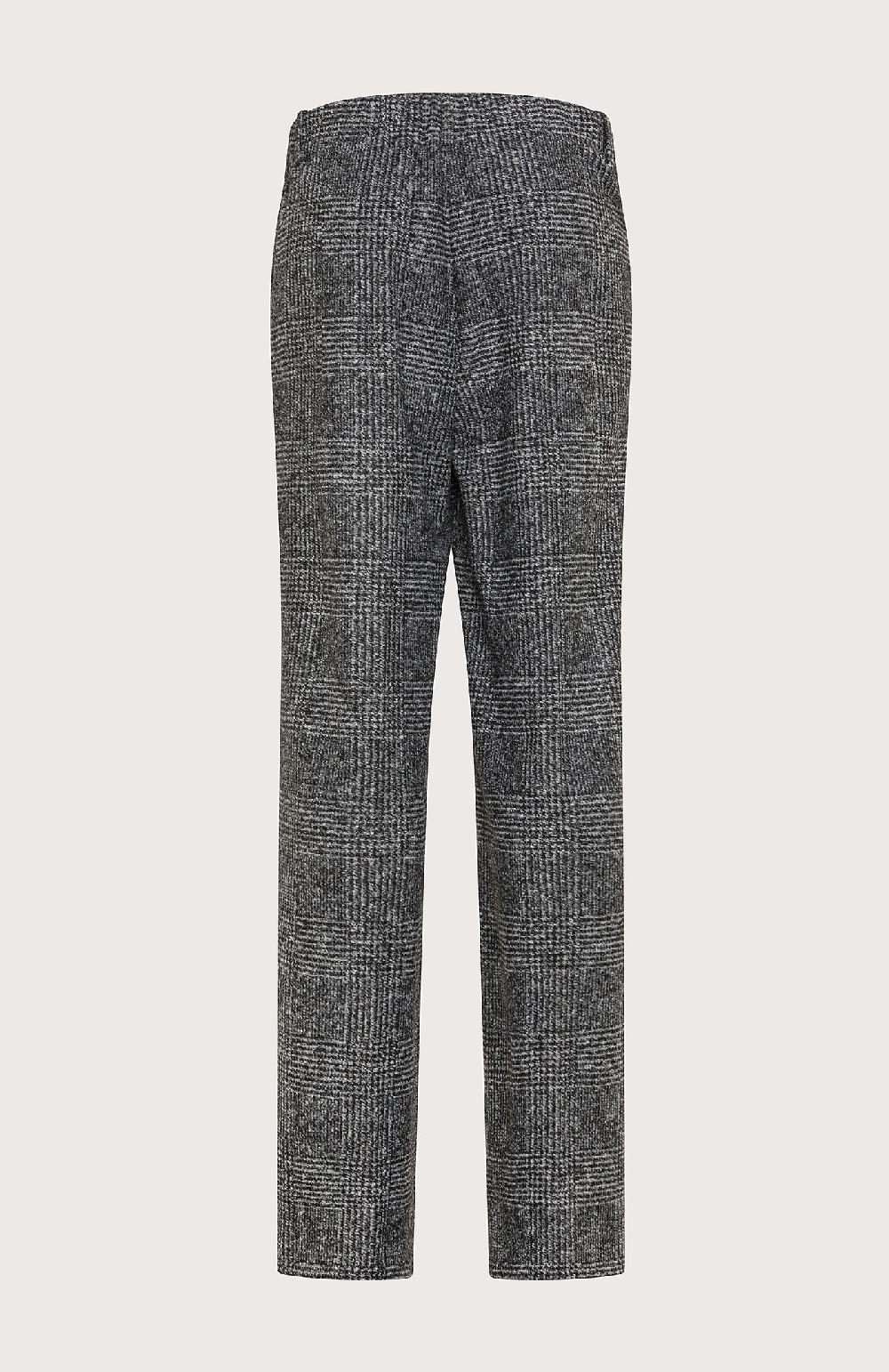Seventy Pantalone lungo relax fit in galles misto lana - Col. Nero Affare Del Giorno