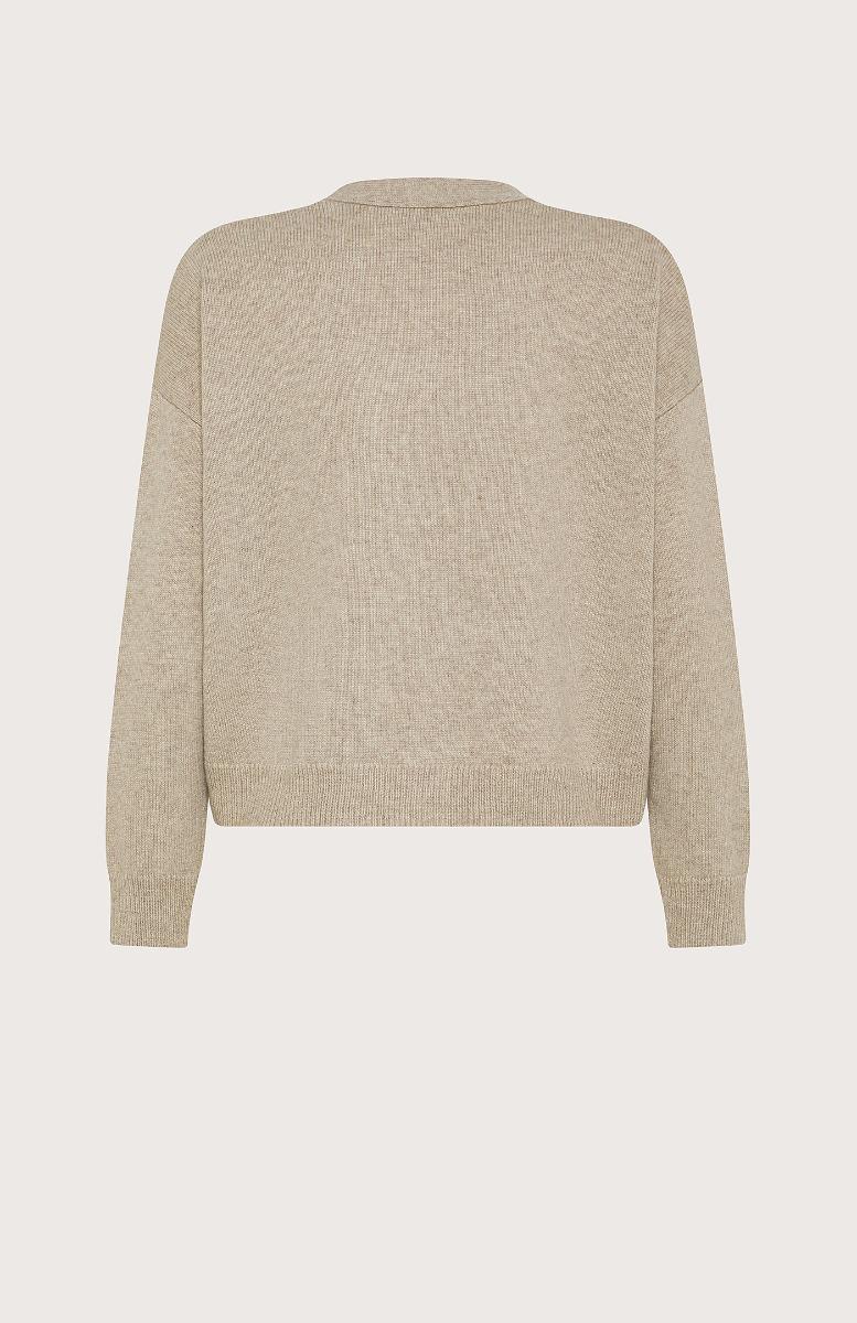 Seventy Cardigan boxy in misto lana - Col. Grigio Sottocosto