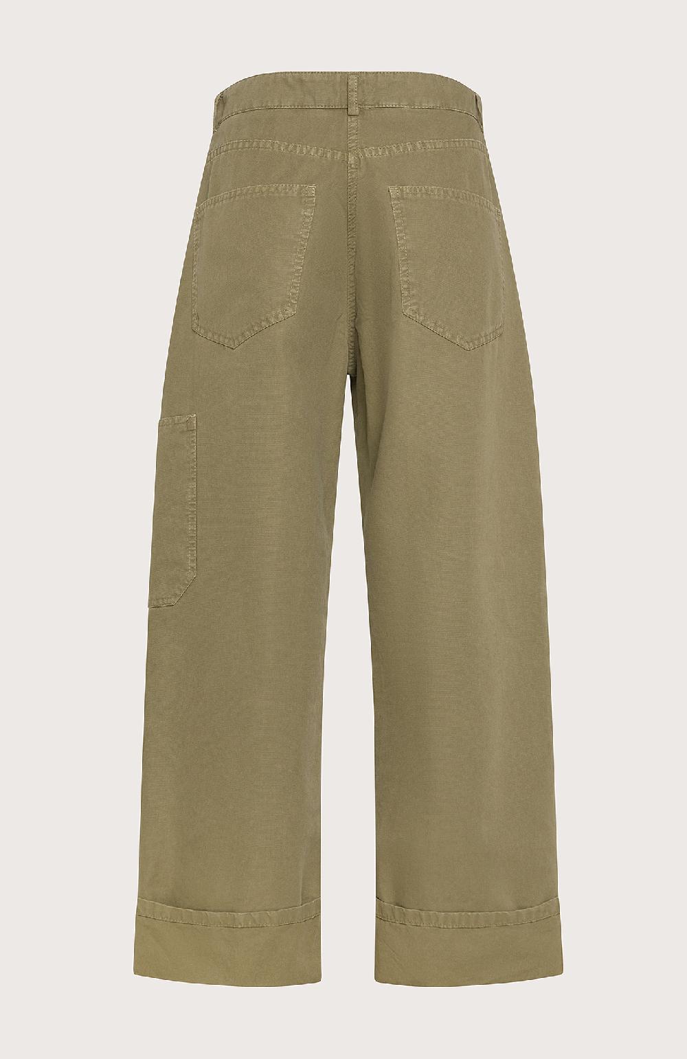 Seventy Pantaloni alla caviglia con orlo ripiegato - Col. Verde In Vendita