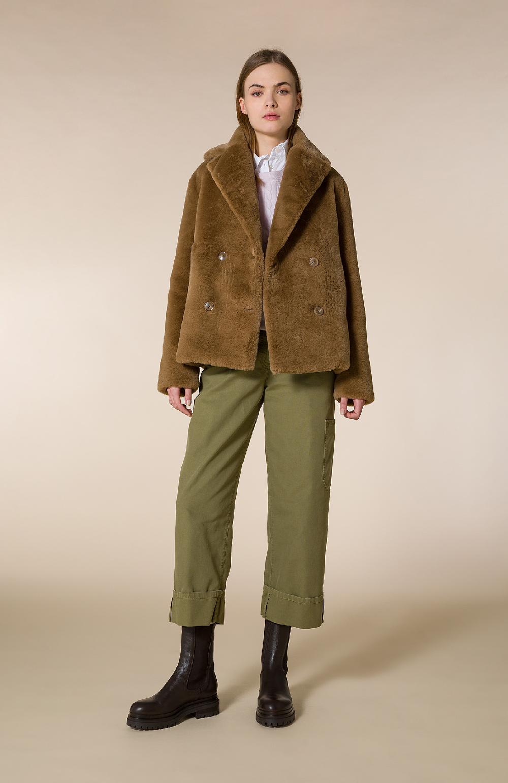 Seventy Pantaloni alla caviglia con orlo ripiegato - Col. Verde In Vendita