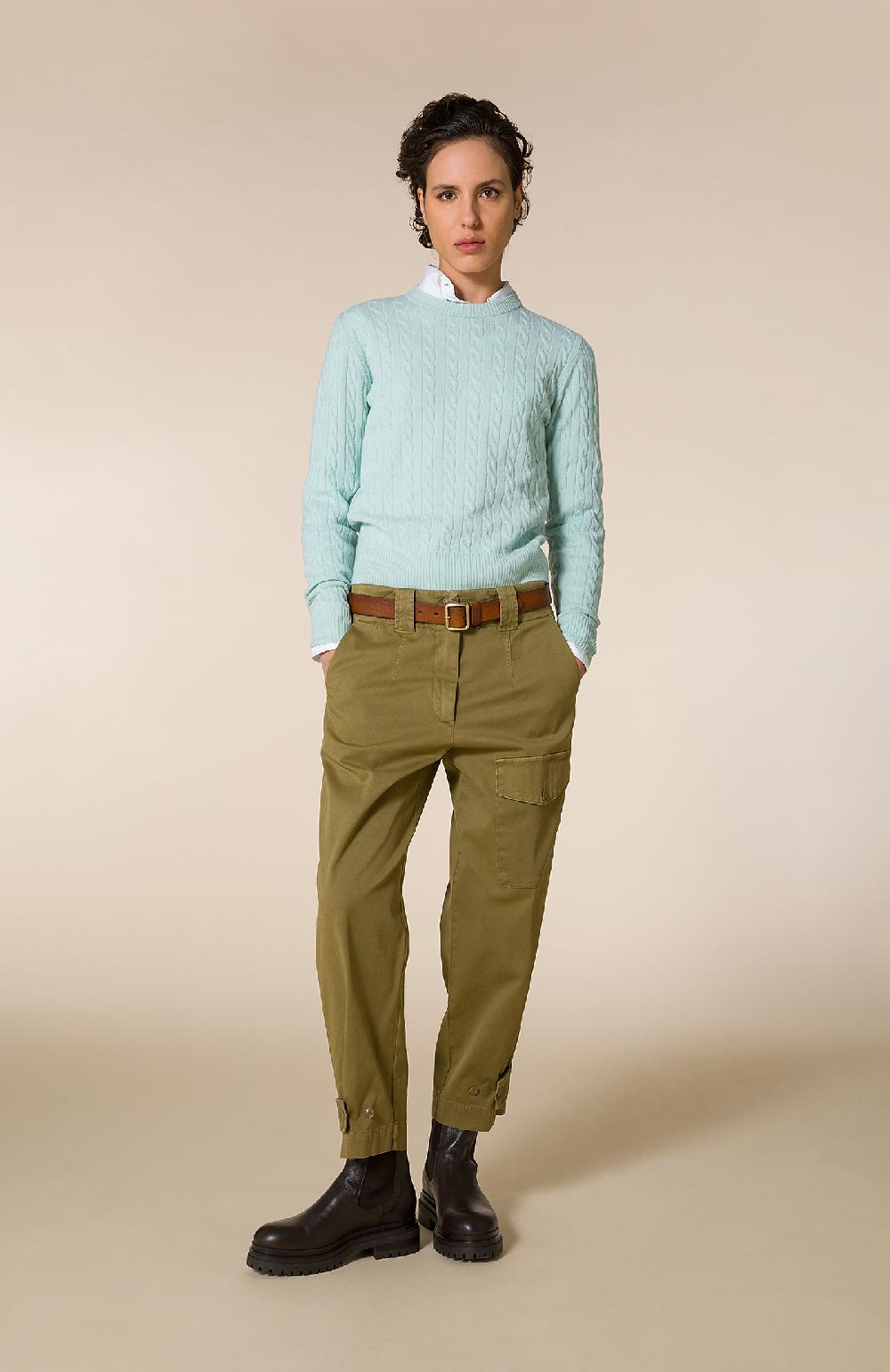 Seventy Pantalone tasconato - Col. Verde Saldi Di Fabbrica