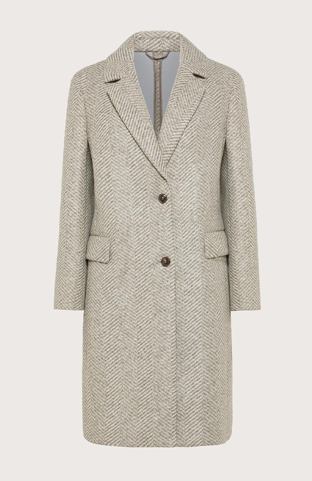 Seventy Cappotto monopetto in misto lana neoprene - Col. Grigio Italia