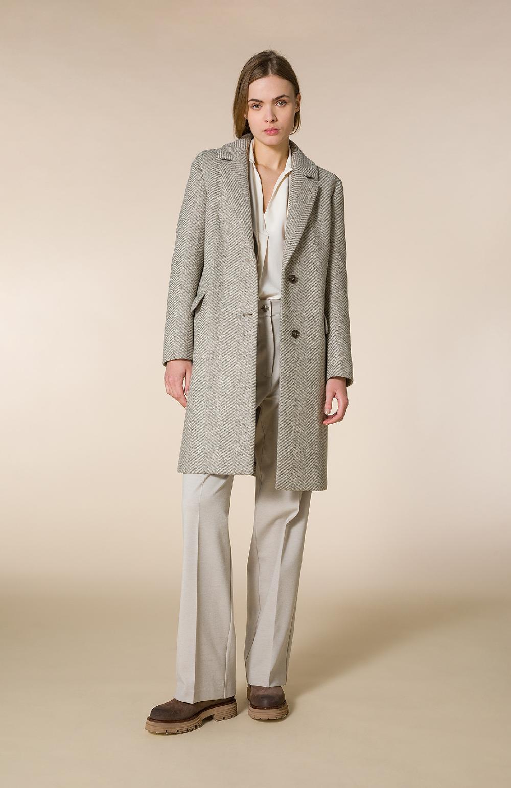 Seventy Cappotto monopetto in misto lana neoprene - Col. Grigio Italia