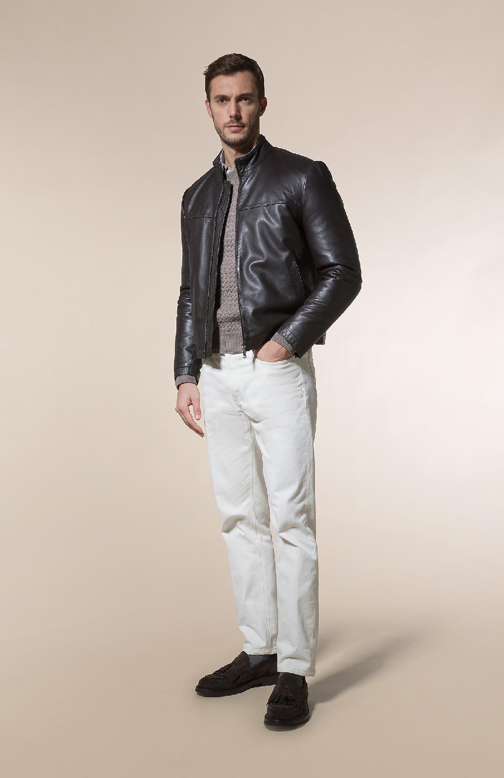 Seventy Giubbino corto con collo a fascetta - Col. Marrone Shopping Online