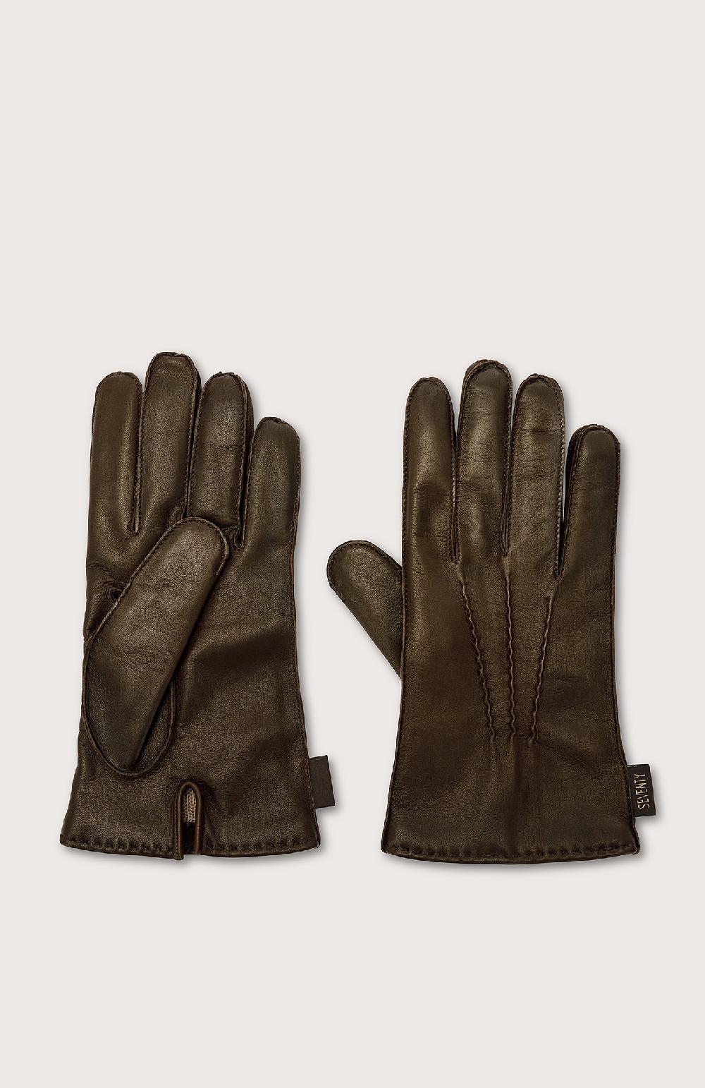 Seventy Guanti in nappa - Col. Marrone Sottocosto