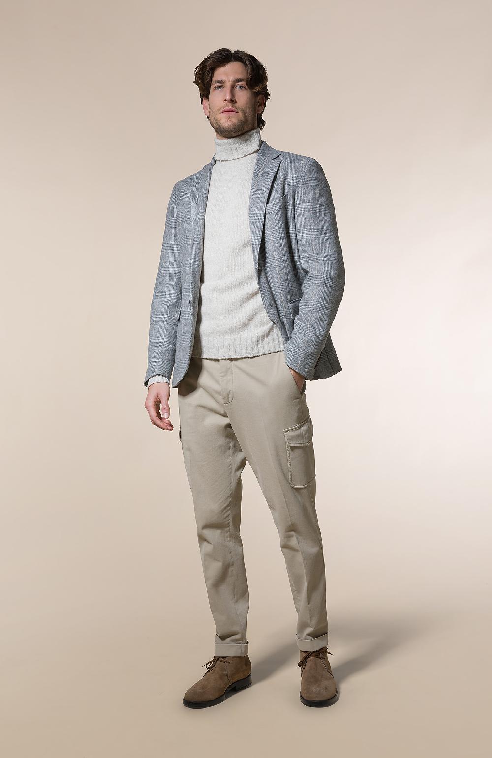 Seventy Giacca monopetto in galles finestrato - Col. Grigio Novità