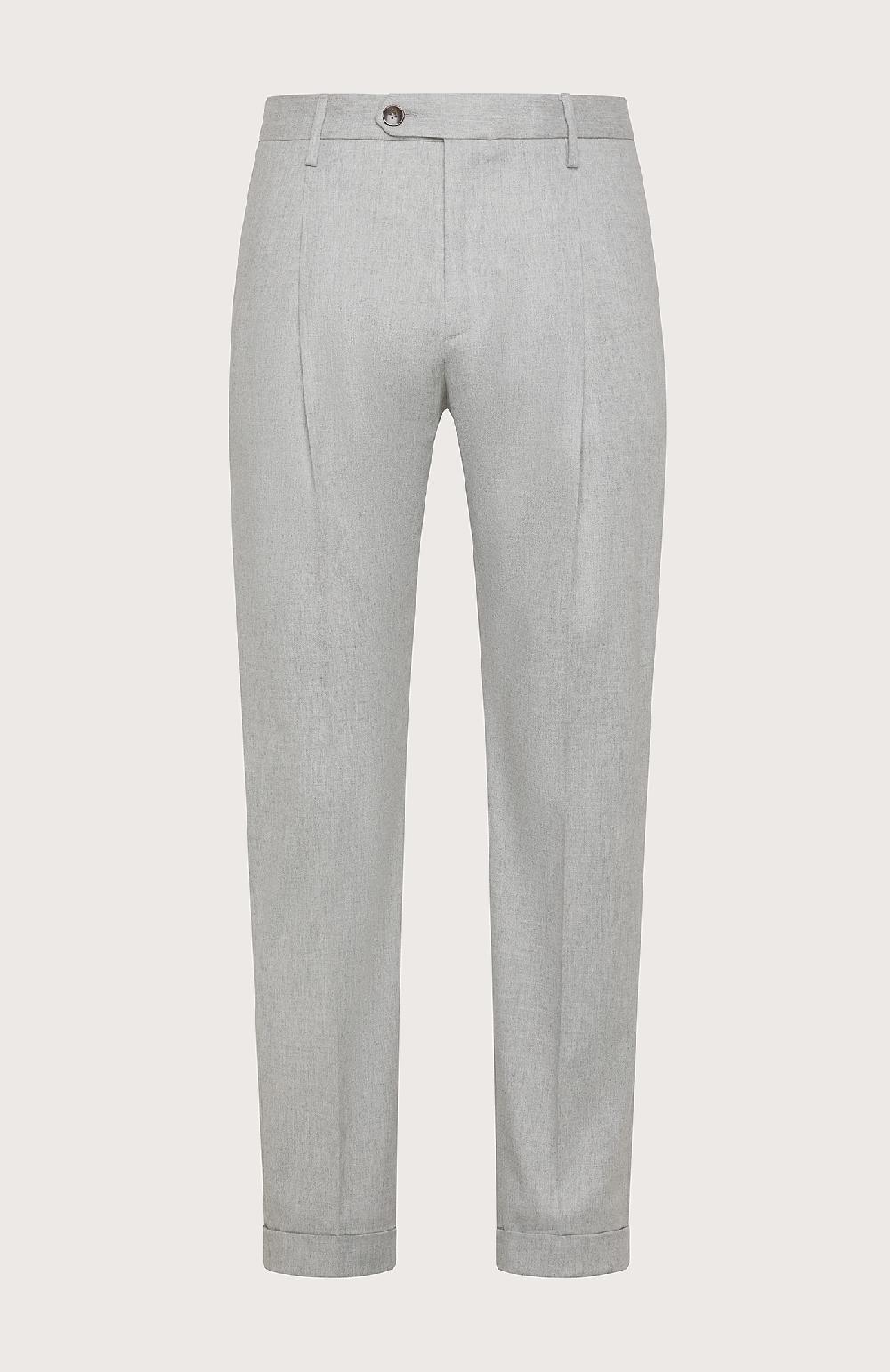 Seventy Pantalone chino in flanella cardata mono-stretch - Col. Grigio Economico
